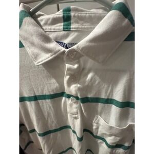 Onward‎ Reserve Royal Tides Polo Shirt Men Green White Short Sleeve Pocket